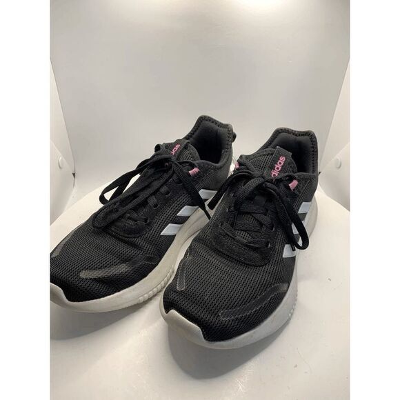 Adidas Black and White Athletic Sneaker - Picture 5 of 7